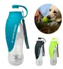 580 ml Portabel husdjur Dog Water Bottle Soft Silicone Leaf Design Travel Bowl for Puppy Cat Drinking Outdoor Dispenser 2111039026064