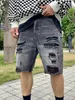 Heavy Weight Washed Black Shorts Men Women High Quality Multiple Pockets Shorts