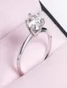 Moissanite Sterling Silver S925 Wed Ring 05 Karat Classic Six Claw Diamond Engagement Promission for inied birthday Gift7769936