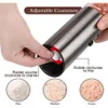 Sel et poivre électrique Set USB Rechargeable Rechargeable Eletric Pepper Mill Shakers Automatic Spice Steel Machine Kitchen Tool 240407