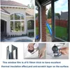 Fensteraufkleber Silber Einweg statischer Film PVC-Material UV Blockierende Privatsphäre DIY Tint Mirror Shielding Sunshade