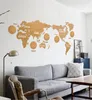 Relógio de World World Map Wall Relógio criativo Design decorativo Decoração Decoração de casa Modern European Style Round MUTE REGIO DE P1356123