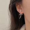 Ventilateur zhiqiao coréen version 925 Boucles d'oreilles et boucles d'oreilles en argent argent sterling et oreilles de style Instagram