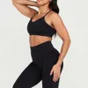 Lu Set Jumpsuit Align Lemon Effortless Seamless Yoga Women Bra High Waist Leggings Fiess Clothing Femme Sportswear Sports Suit 2 Pieces Gym