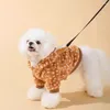 Vestuário para cães capuz de moda de estimação do inverno outono sweater quente