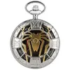 Gold Hollow Spider Design Watches Quartz Pocket Watch Silver Half Hunter Pendant Collier Collier Horloge Corloge de garçons