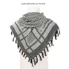 Schals Jacquard Muster Araber Schal Outdoor -Enthusiasten Kerchief Multi Purpose Square Turban für männliche staubsichere Requisiten