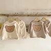 Spring baby Baby Cartoon Clothing Sets Toddler Boys Girls Long Sleeve Sweatshirt Pants 2pcs Pak Kids Cute Bear Deset 240407