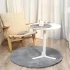 Teppiche Wohnzimmer Plüsch Teppich moderne Wohnkultur Couchtisch Bodenmatten Kinder Teppich Imitation Fell rund grau