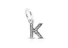 Letter K Authentic 925 Sterling Silver Jewelry Crystal A-Z Letter Pendant Charms Fit For Original Bracelet & Necklace791323CZ1207338