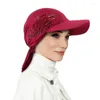 Ball Caps Muslim Hijab Turban Ethnic Wide Brim Cap Sun Hats Headscarf Scarf Bandage Baseball Outdood Visor