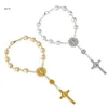 Bracelets de charme Bracelet X7YA Rosaire - Beaux Bédiques Auto Car View Catholic Rosaire catholique