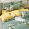 Bedding Sets Yaapeet 3/4pcs Cartoon Pattern Set Warm Polyester Bedroom Pastoral Linens High Quality Quilt Cover Pillowcase