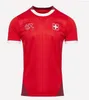 2024 Euro Suisse Jerseys de football Elvedi Akanji Zakaria Sow Rieder Embolo Shaqiri 24 25 Football Shirts Swiss Home Uniforms Men Kid Kit Kit Kit Kit Kit Kit Kit