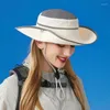 Berets Wide Breims Visierhut Erwachsener UV Protective Summer Sun Wanderwanderung Campingreisen 13mc