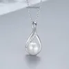 S925 Sterling Silver Prata geométrica de água doce Brincho de pérolas Conjunto de rolos femininos jóias de cadeia de clavícula de clavícula de luxo de luxo