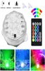 Lémières de bougie submersible 10 LEDS Remote Contrôle RVB Base de vase floral Lumières LED imperméables pour la fête d'anniversaire de mariage Decoration6348869