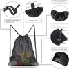 Home Storage Bags Reusable Shopping Bag Fruit Vegetables Grocery Shopper Tool Mesh Fabric Drawstring Sack