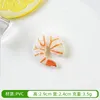 Decorative Flowers 2pcs Red Shrimp Green Film And Television Props Simulated Food Pographic Ornament Model PVC