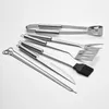 9pcs BBQ Tools Defina o utensílio de churrasco Acessorostermometer Acessórios de churrasco de churrasqueiro