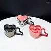 Tassen kreativer Liebe Griff handbemalte Streifen Kuhmuster Keramik Kaffee Tasse Hand gehaltene Tasse