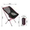 Lägermöbler fällbara camping utomhusmånstolen Hollfällbar fotpall för vandring Picknickfiske BBQ Portable Lightweight Löstagbar