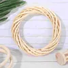 Decorative Flowers Grapevine Wreath Twig Garland Hand-woven Christmas Hanging Natural Xmas Party Decor Hand-weave Wicker Branch