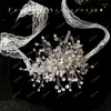 Decoratieve bloemen Handgemaakte Europese high-end luxe bruiloft Wijn Banquet Rhinestone Spoulling Bruids polsbloemarmband