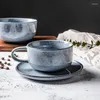 Tasses Saucers 1pc Relmhsyu style européen Small Retro Coffee tasse et soucoupe l'après-midi au thé en céramique