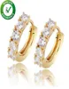 Men Women oorbellen Hoop Huggie Luxe Designer Sieraden Hip Hop Gold Silver Mode Oordingen Iced Diamond Earring Orecchini Firm4605330