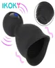 IKOKY Cockring Glans Vibrator 9 Modes Penis Massager Male Masturbation sexy Toys for Men Delayed Ejaculation Cock Trainer Ring4746355