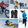 Gants de cyclisme électriques chauffés avec 3 niveaux 4000mAh Batterie rechargeable de chaleur alimentée hiver