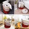 Laundry Bags Red Gradient Marble Texture Foldable Basket Large Capacity Hamper Clothes Storage Organizer Kid Toy Bag