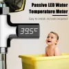Göstergeler dijital duş musluk LED ekran termometre musluk sıcak küvet su sıcaklığı monitörü ev banyo musluk termometreleri