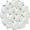 Dekorativa blommor 10 PC: s konstgjorda silketyg Rose Flower Heads Fake Peony For Wedding Wall Arch Party Home Decoration Diy Hat Accessorie