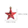 Figurine decorative 24pcs 4 luglio per gli ornamenti delle stelle di casa Decorazioni per l'indipendenza dell'albero Partito quarta decorazione