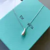 TiffanyJewelry Роскошные подвесные ожерелья Tiffanybead Женские дизайнерские ювелирные ювелирные ювелирные изделия Классические дамы с капля