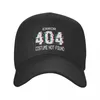 Ballkappen Fehler 404 Kostüm nicht gefunden Baseball Cap Outdoor Männer Frauen verstellbare Geek -Programmierer Coding Dad Hut Spring Snapback