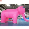 10m long (33ft) with blower Outdoor Activities 2024 new inflatable elephant cartoon pink color inflatable elephant model for event decoration advertising