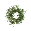 Fleurs décoratives artificielle olive feuille de feuille de Noël Garland de Thanksgiving