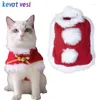 Kedi Kostümleri Noel Kostüm Santa Pelerin Evcil Hayvan Küçük Kediler Sıcak Köpekler Ceket Cape Giyim Giysileri Evcil Hayvan Malzemeleri