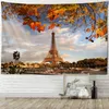 Arazzi Eiffel Tower Wall Wall Appesry Art Atmosfera Atmosfera Copertina Coperta per decorazioni per la vita da letto
