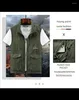 Herrtankstoppar arbete Vest Men Coat Tactical Military Clothing Motorcyklist ärmlös jacka Sommarjakt Motorcykel Man