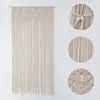 タペストリー手で織られたタペストリー綿糸ニットドアカーテンウェディングパーティーの背景背景背景装飾30E