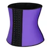 Women's Shapers Latex Waist Trainer Corset 9 Steel Boned Slimming Belt Cincher Black Blue Pink Beige Purple Underbust Korset Shaper