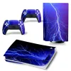 Klistermärken för PS5 Disk Viny Decal Sticker Console + 2 Controller Skin Sticker för Sony PlayStation 5 Game Accessories