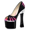 Kleidungsschuhe Laijianjinxia Classics Open Tobe 18 cm hochheeled Single ol formelle Pumpen Plattform 7 Zoll High Heels