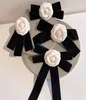 Bow Ties Korean Camellia Women39s Tie Brosch Retro College Style Shirt Collar Flower Fashion Velvet Bowtie Corsage Pin Gift For1018120