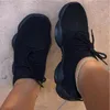 أحذية غير رسمية منصة النساء منصة الجورب الصيف الصيف الصليب التعادل هواء شبكة جولة أخمص القدم