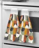 Serviette nordique rétro rétro médiéval géométrique couleurs abstraites serviettes à main maison cuisine salle de bain suspendue joies absorbantes.